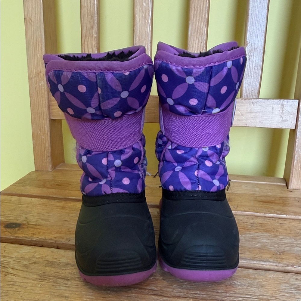 Kamik Purple and Black Kids Boots